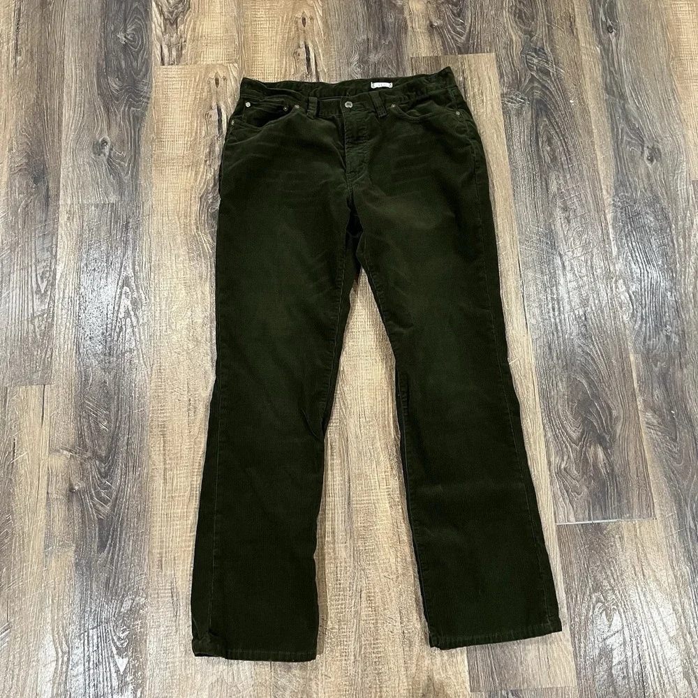 Polo Ralph Lauren Corduroy Pants Mens 35x32 Olive Green